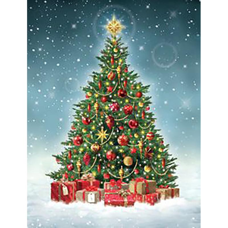 DIY Christmas Tree 5D Diamond Painting Full Round Drill Cartoon Diamond Embroidery Cross Stitch Kit Home Decor Wall Art Gift