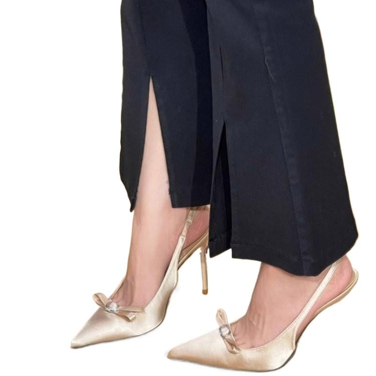 Модные женские сексуальные сандалии нового стиля Элегантные лакированные туфли-лодочки с острым носком на высоком каблуке Удобные банкетные сандалии на тонком каблуке Zapatos Mujer