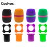 Coolvox 1Set Microphone Foam Windscreen and Wireless Microphone KTV Silicon Anti-Roll Device Ring Universal Square Non-Slip Circle for BBS MIC