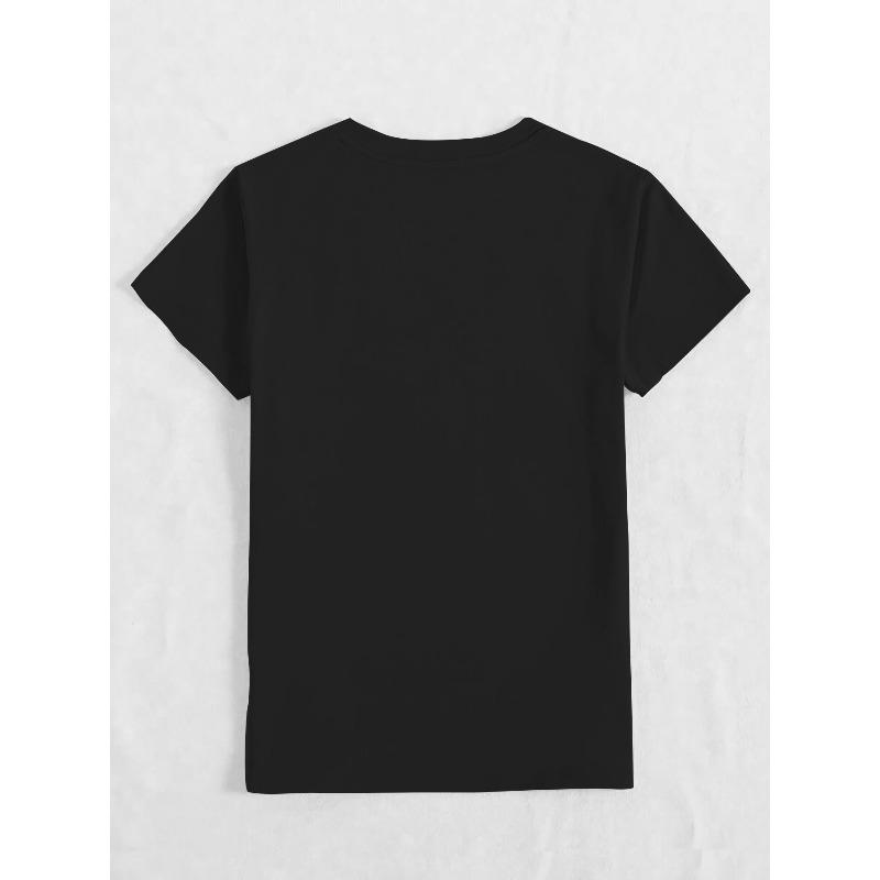 Женская оверсайз футболка Черно-белая с цветочным принтом подсолнуха Круглый вырез Короткий рукав Дышащая Всесезонная Повседневная Для многослойности Верх для улицы и путешествий