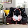 3D Vinyl Record Music DJ Screen Tape Soft Blankets,Keep Warm Throw Blanket Comfortable Blanket for Picnic Beds Sofa Home Bedroom