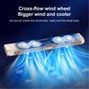 Rechargeable Bladeless Desktop Fan - 800 mAh Battery 3 Speeds 36-45 dB Quiet Cooling for Bedroom Office Home Use