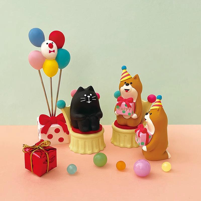 Японские Украшения для Торта на День Рождения с Кошками - Модные DIY Смоляные Украшения и Поделки из Blind Box