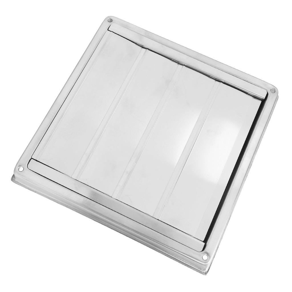 Dryer Vent Cover 4 Inch Square 304 Stainless Steel Exterior Wall Vent Cover with Nylon Mesh To Keep