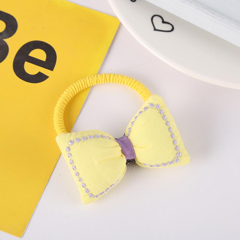 New Kids Elastic Hair Bands Bow Kawaii Sweet Elastic Hair Ring Hair Tie Headwear Girls Kids Hair Accessories