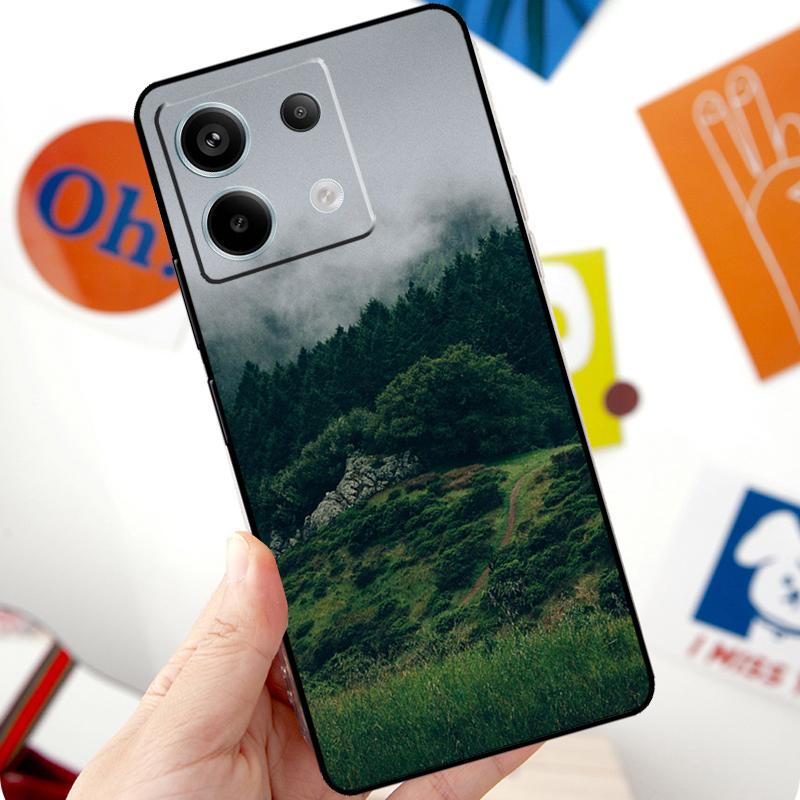 Чехол с узором «Лес и Облака» для Xiaomi Redmi Note 11 10 12 13 14 Pro 10S 11S 12S Чехол для Redmi 15 10C 13C 12C 14C