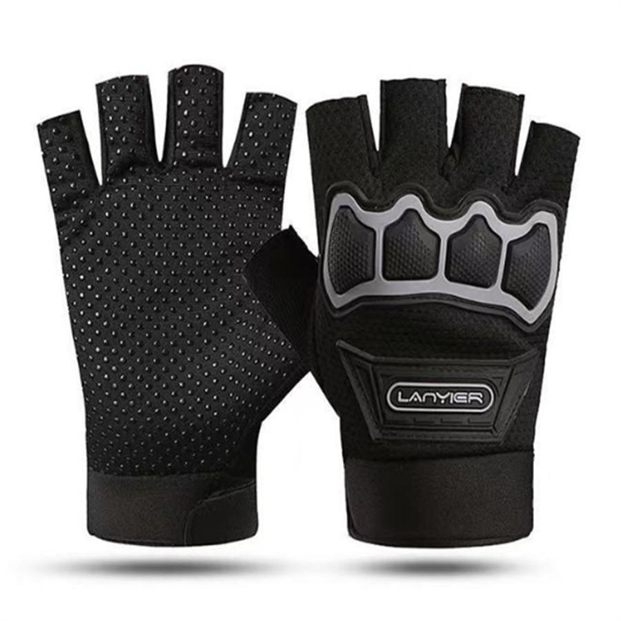 Half Finger Cycling Gloves, Anti-Slip Breathable Protective Gloves for Sports & Outdoor