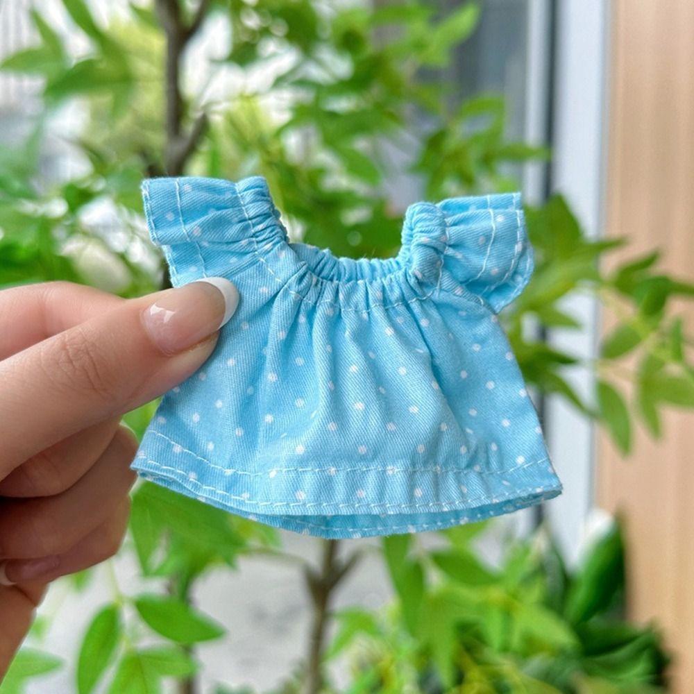 Multistyles Doll Jeans Dresses Fashion Doll Clothes Accessories Kids Toys for 10cm Cotton Dolls