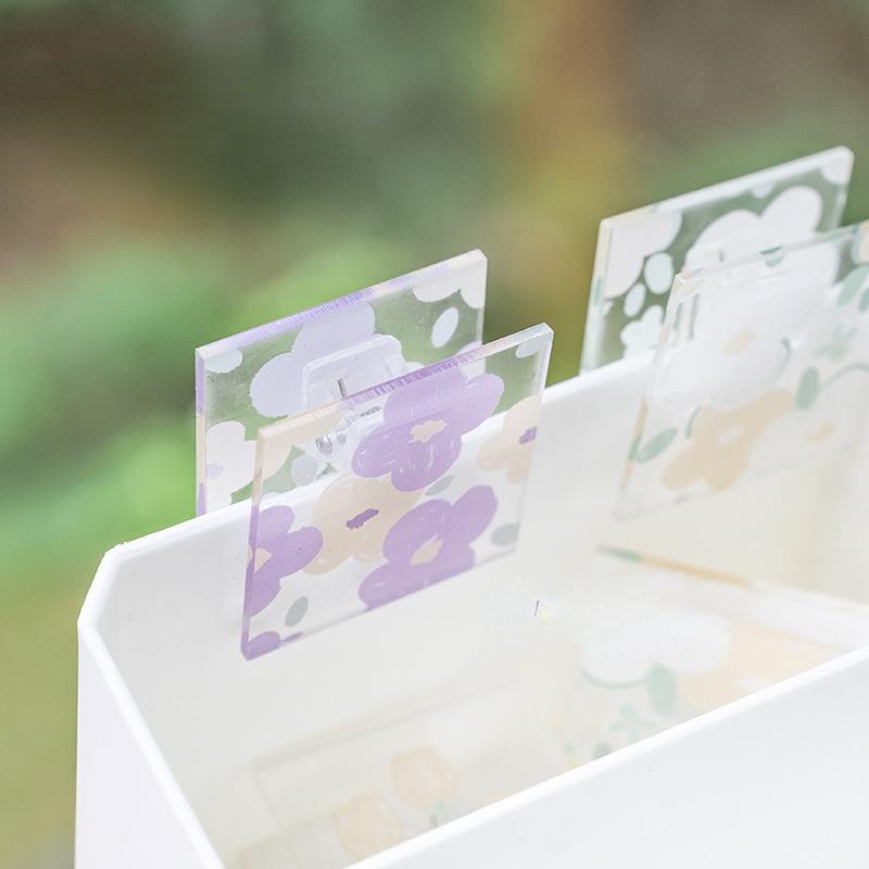 1 Pc Scrapbook Paper Clips Fashion Transparent Gradient Color Non-sticky Memo Pad Clip Cute Star Heart Style Snack Seal Clip