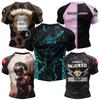 Персональный популярный дизайн сублимационный короткий рукав черный No Gi BJJ Jiu Jitsu Rashguard Fight BJJ Mma Rash Guard рубашки для мужчин