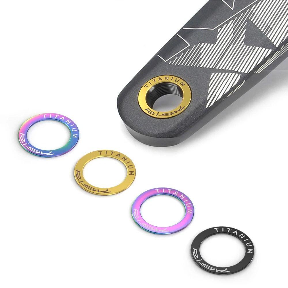 2PCS Titanium Bicycle Pedal Washer OD 20mm Bicycle Crank Protection Ring For Mountain Bike Road
