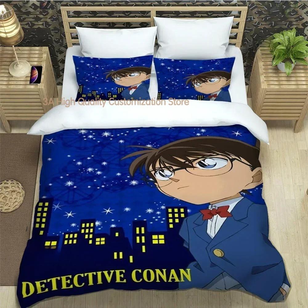 Detective Conan Cartoon Bedding Sets exquisite bed supplies set duvet cover bed comforter set bedding set luxury birthday gift