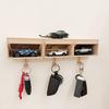 Настенный держатель для ключей для гаража с открывающейся дверью, простая установка, 3D-держатель для ключей, стеллаж для хранения для прихожей