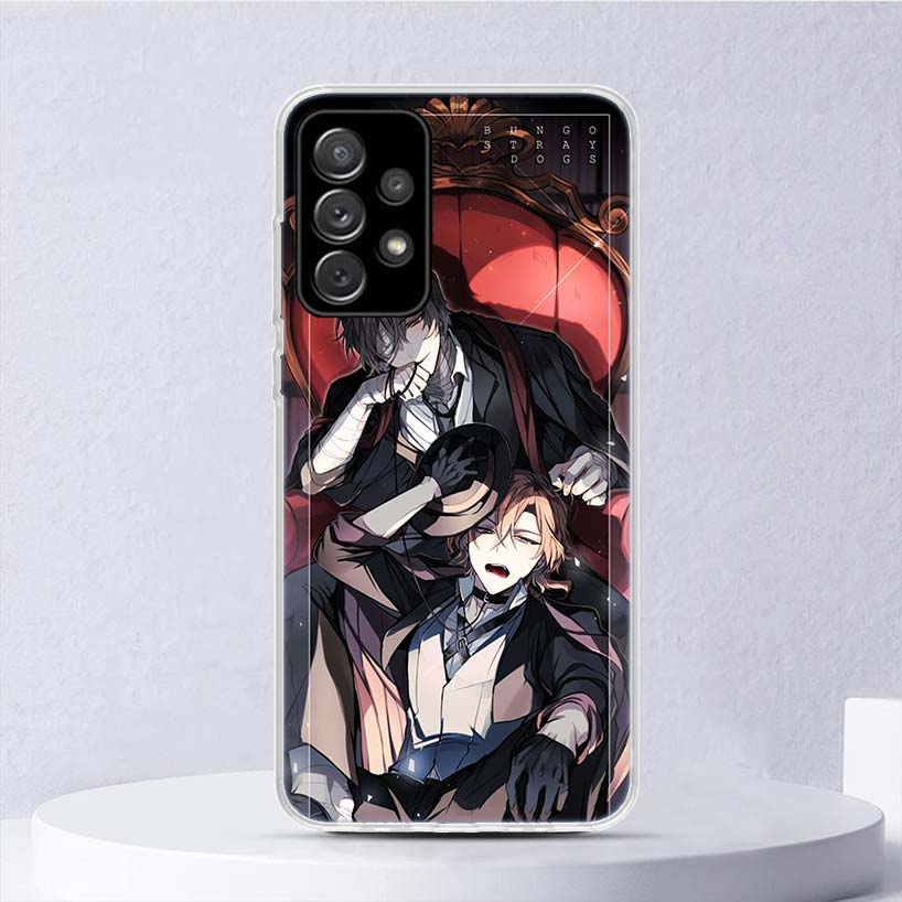Bungo Stray Dogs Double Black Мягкий чехол для Samsung Galaxy A15 A14 A13 A12 A55 A54 A53 A52 Чехол для телефона A35 A32 A33 A25 A23 A22 A