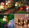 Santa Claus Snowman Christmas Tree LED Lights Christmas Decoration Hanging Ornaments Colorful Light Strings Christmas Decorative Ambient Light Strings