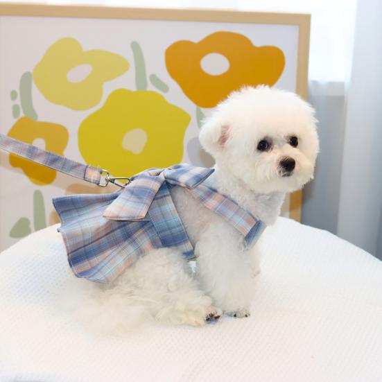 Поводок для собаки в стиле JK, безопасный, мягкий, с бантом, удобный, защита от потери кожи