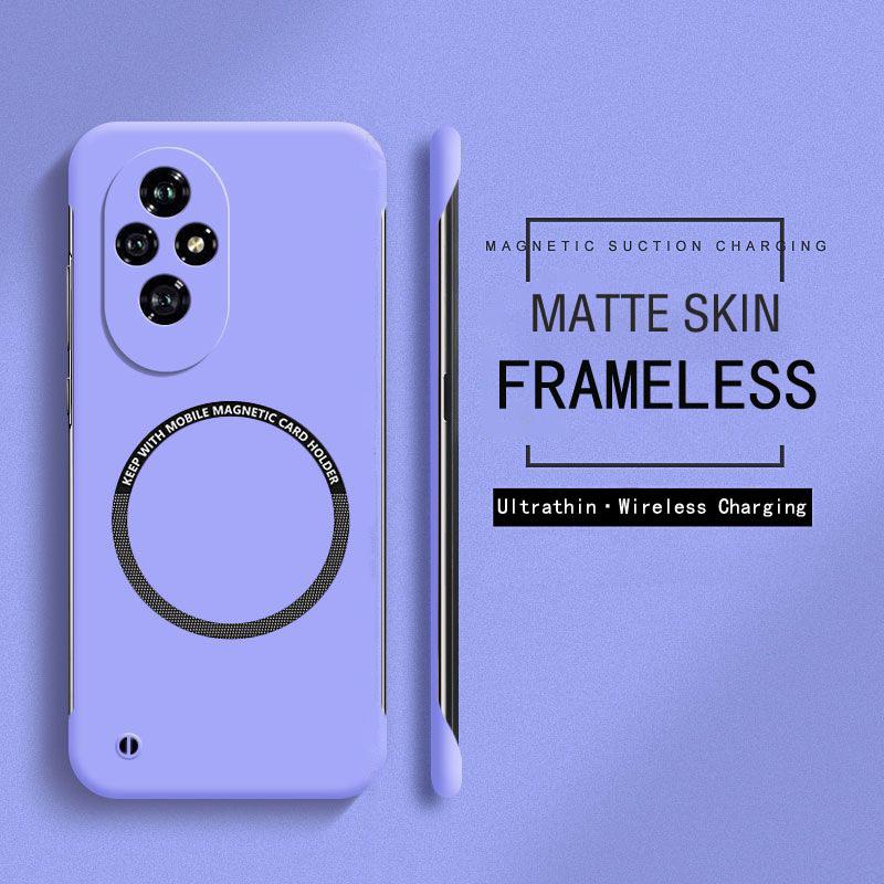 Новый безрамный магнитный чехол Magsafe Slim для Xiaomi Poco X7 X6 F6 F5 Pro с беспроводной зарядкой, твердый жесткий матовый чехол для задней панели из ПК