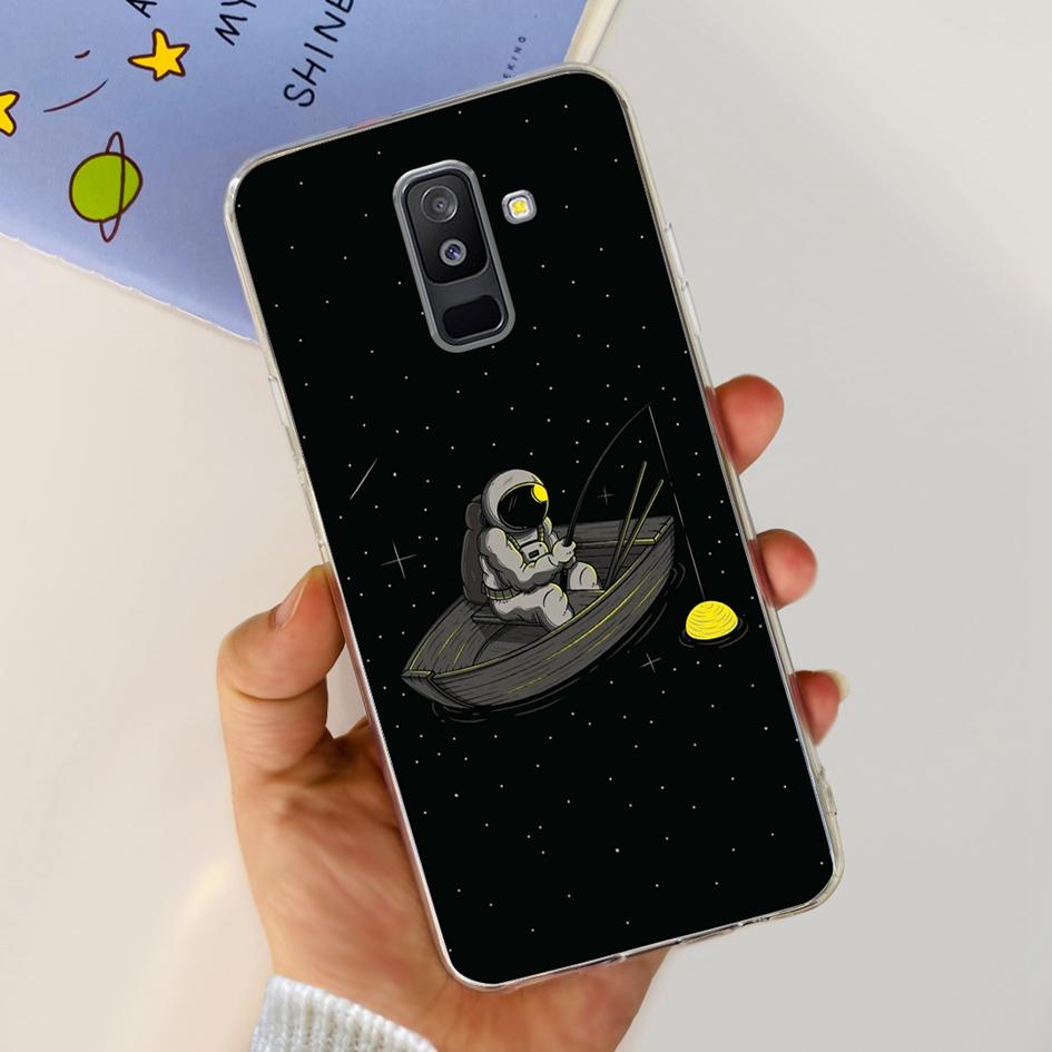 For Samsung A6 Plus 2018 Case SM-A605F New Fashion Butterfly Marble Soft Silicone Funda For Samsung Galaxy A6 A6+ SM-A600F Cover