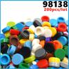 200 шт. Мок Плитка Круглая 1x1 98138 DIY Креативные Базовые Строительные Блоки Кирпичики Классические Наборы Совместимые с Собираемыми Частицами Игрушками