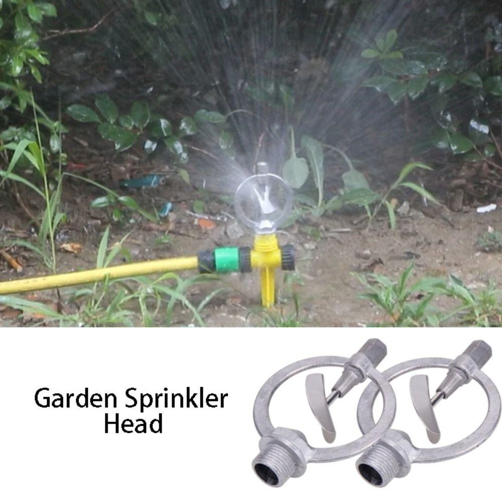 Metal Butterfly Head Zinc Zinc Alloy Rain Nozzle 360 Degree Rotation Rotating Sprinkler  Garden Lawn