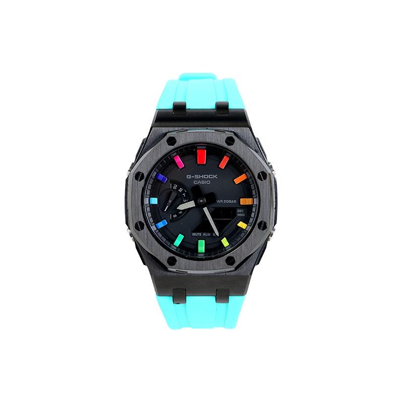 Casio Унисекс 44-миллиметровые черные часы GA-2100-1A1(Часы1--)
