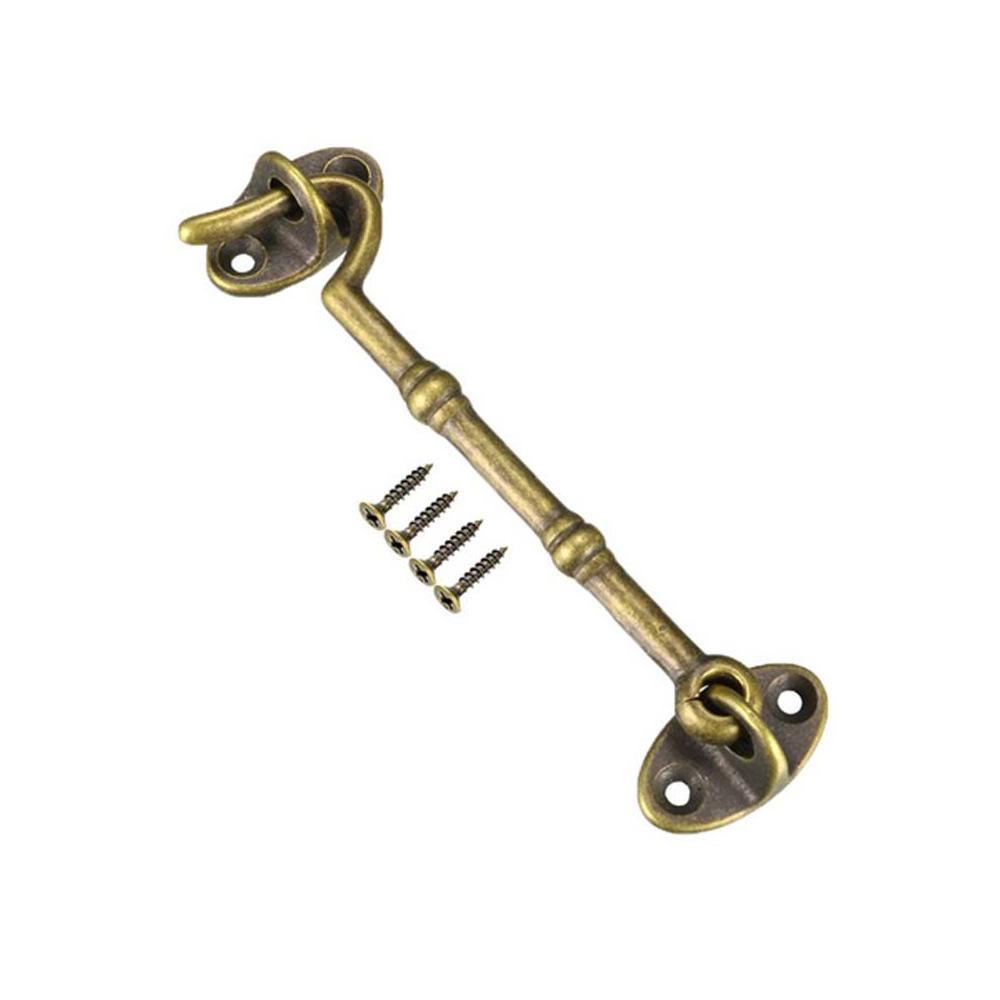 Heavy Duty With Screws Home Improvement Door Buckle Window Lock Cabin Hook Door Lock Hasp Door Bolt