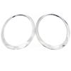 NEW For Cooper F55 F56 F57 2014-2021 Gloss Black/Silver Plated Headlight Ring Bezel Trim Surround Cover 51137300631 51137300632