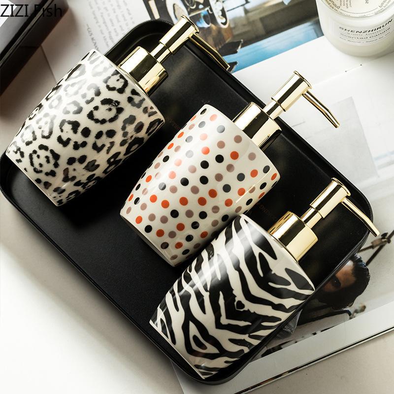 Креативный керамический дозатор для мыла, бутылка для мытья рук в отеле, шампунь, гель для душа, раздельная бутылка, аксессуары для ванной комнаты