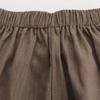 Shop   Women Linen One Tuck Back Banding Shorts Black Pic Wpt 1395