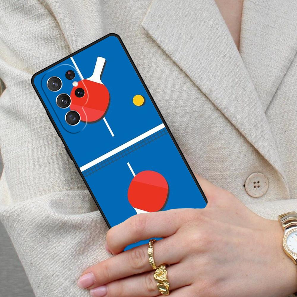 Чехол для мобильного телефона с изображением настольного тенниса для Samsung Galaxy S26 Ultra S25 S24 S23 S22 S21 S20 Note10