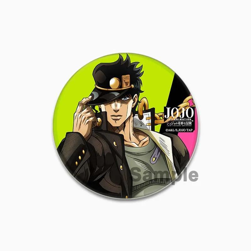 32/44/58 мм JoJo's Bizarre Adventure Значок для рюкзаков Круглые пластиковые эмалированные значки и броши Креативный значок в виде мультяшной фигурки Подарки