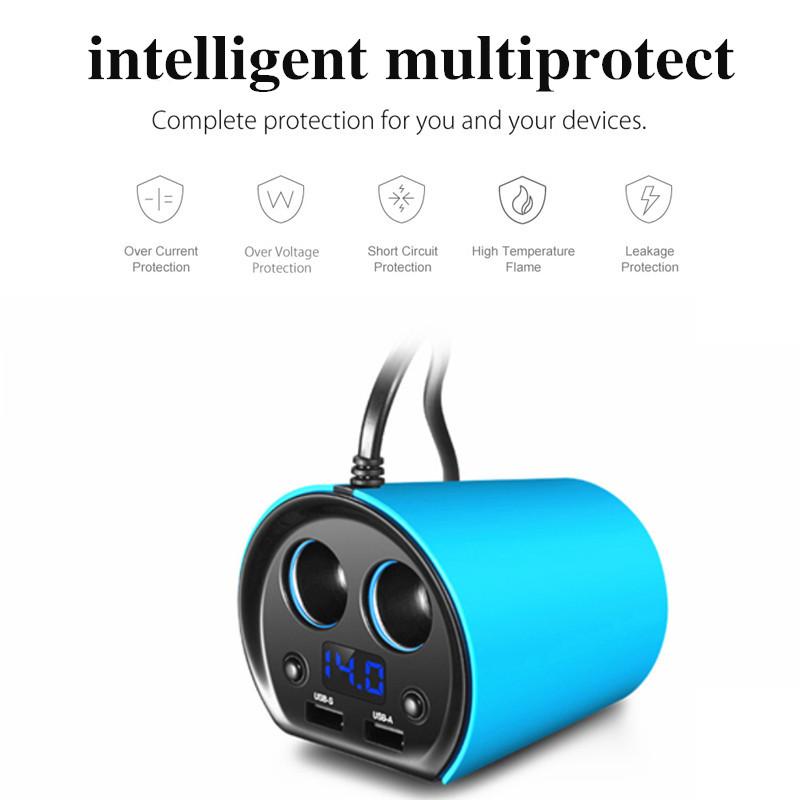 1x Car charging cup Car Charger Adaptor Cup charger With Voltage Current Display