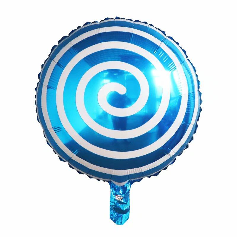 10pcs 18inch Lollipop Candy Foil Helium Balloons Colorful Windmill Wedding Birthday Party Christmas Decoration Kids Toys Supplie