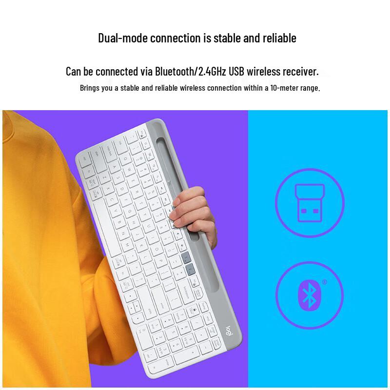 Беспроводная Bluetooth-клавиатура Logitech K580 для нескольких устройств
