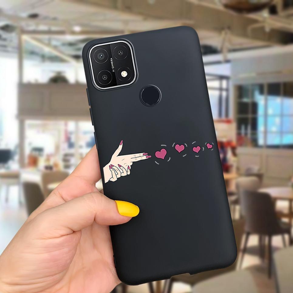For OPPO A15s Case Black Cool Soft TPU Funda Phone Case For OPPO A15 CPH2185 Cover Silicone Back Cover For OPPOA15s CPH2179 Capa