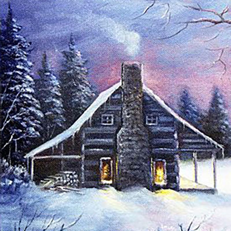 DIY Snow Scenic 5D Diamond Painting Full Round Drill Winter Diamond Embroidery Cross Stitch Mosaic Resin Gift Home Decor