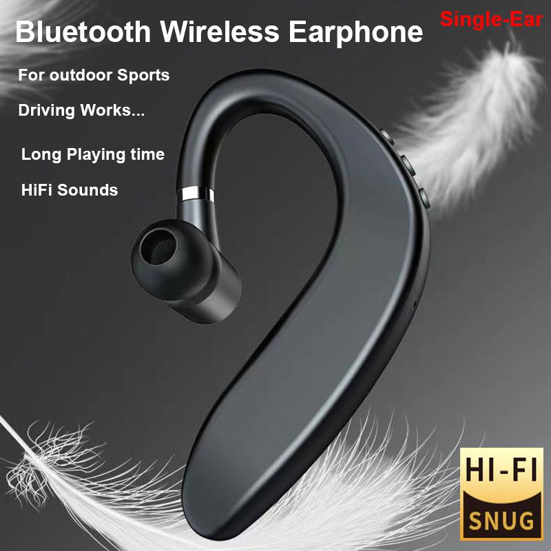 Bluetooth Наушник Одноухий Беспроводные Наушники Внутриканальные С Шумоподавлением ENC Наушники HD-Звонок HiFi Гарнитура Спорт Работает Handsfree