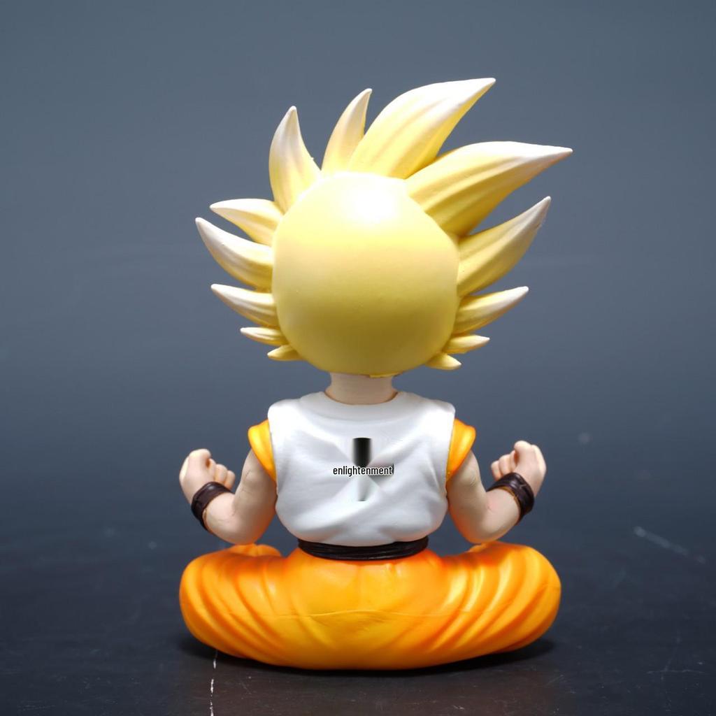 Dragon Ball Q Posket Маленький Гоку Сидящая Фигурка Аниме Гашапон Модная Игрушка Украшение в Коробке Модель