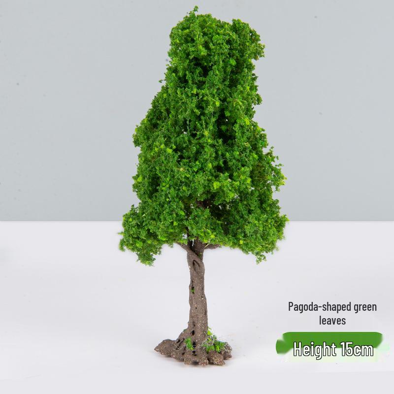 DIY Handmade Architectural Sand Table Model: Garden Scene with Micro Landscape Miniature Trees