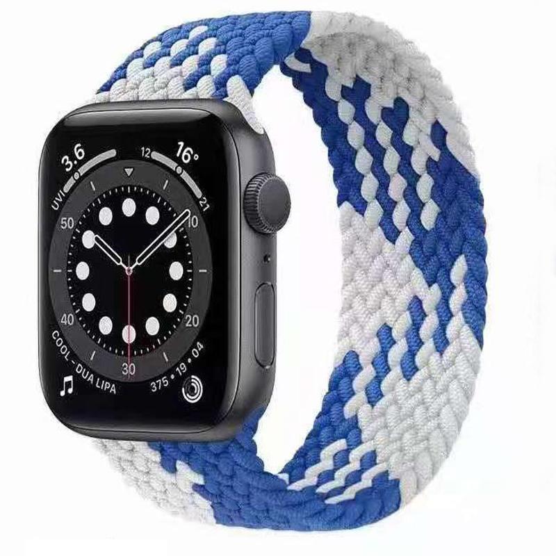 Плетеный ремешок из нейлоновой ткани Solo Loop для Apple Watch Band 44 мм 40 мм 38 мм 42 мм эластичный браслет для Iwatch Series 6 SE 5 4 3