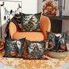 Наволочки на тему Хэллоуина: Дизайны «Ведьма, Сова, Черный кот и Дом с привидениями» для жуткого декора Наволочка для диванной подушки