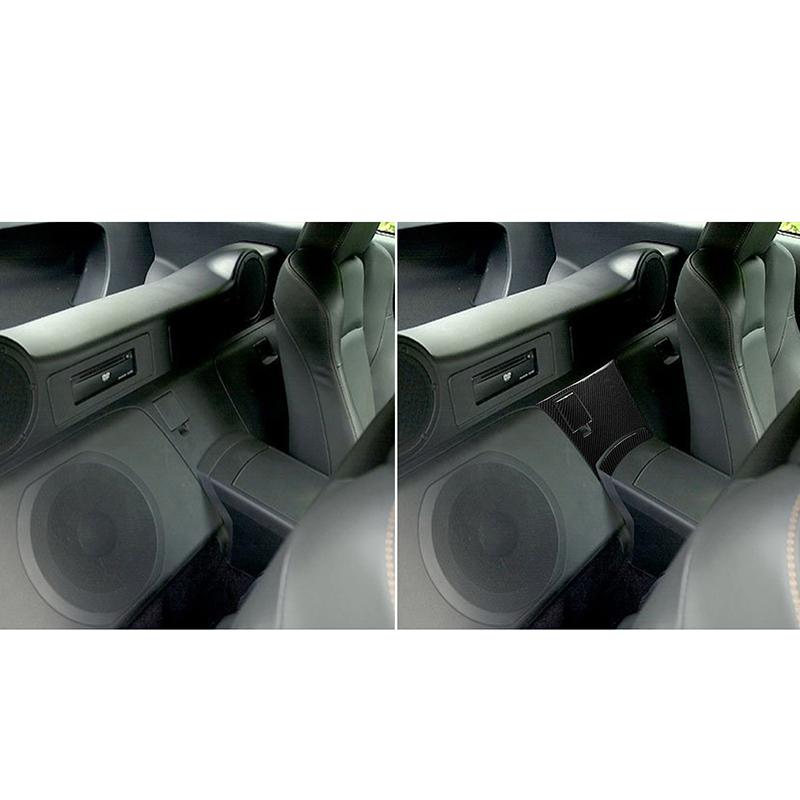 Для Nissan 350Z 2006-2009 3 шт., 3 шт., Наклейка из настоящего углеродного волокна, центральная консоль, задняя панель, накладка, салон автомобиля