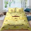 Cartoon character (Pom Pom Purin) printed bedding set duvet cover 1 duvet cover 2 pillowcases adult and children bedding set lux