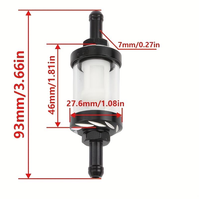Мотоцикл CNC 8 мм Стеклянный Фильтр Топлива Бензина для Квадроцикла Honda Yamaha Kawasaki для SUZUKI KTM EXC EXCF и т.д.. универсальный