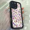 JT574 Рисунки полевых цветов Фиолетовые цветы для iPhone 17 16 15 14 Pro Max Samsung S26 S25 Ultra A17 A07 A56 A16 A15 Xiaomi 15T Redmi 15c 14C Мягкий чехол