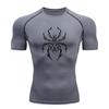 Men's Compression Athletic Workout T-Shirt, Tribal Spider Pa