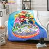 Плед Mario Bros Высококачественный Фланелевый Теплый Мягкий Плюшевый для Дивана Кровати Подходит для Пледа от Кондиционера