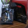 100 Pcs Waterproof Thank You Packaging Bag with Handle Shopping Bag Plastic Thank You Bags  Cookie
