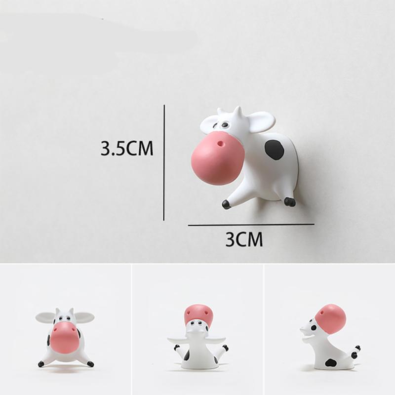 Магнит на холодильник Корова Украшение холодильника Наклейки для сообщений Детские игрушки Po Настенный Чехол для мобильного телефона Украшение
