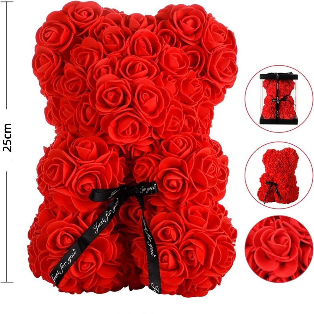 Eternal Rose Valentine's Day Gift Teddy Bear Party Decoration New Rose Bear  Birthday